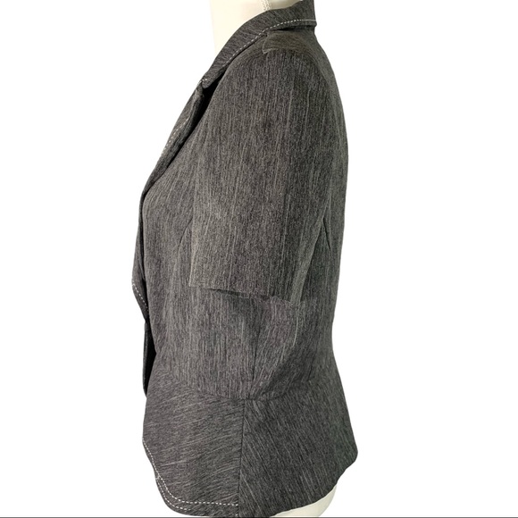 🎀 Sweet Suit Gray Tailored Fitted Blazer- M - Picture 8 of 9